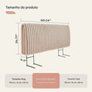 Cabeceira Estofada Ergonômica Ajustável – Espuma Premium