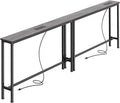 Mesa De Console Grleaf Com Altura Ajustável Com Tomadas