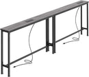Mesa De Console Grleaf Com Altura Ajustável Com Tomadas