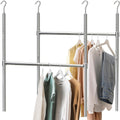 Kit 2 Varão ajustável para pendurar roupas Simple Houseware