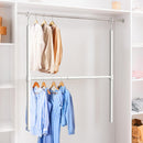 Kit 2 Varão ajustável para pendurar roupas Simple Houseware