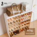 Armário Organizado para 32 Pares Dobrável ANTBOX com Portas Transparentes