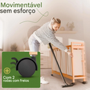 Cesto de Roupa de Bambu com Mompartimentos deslizantes 3 e 4 Compartimentos