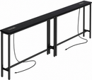 Mesa De Console Grleaf Com Altura Ajustável Com Tomadas