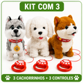 Kit Cachorro de Pelúcia Interativo