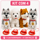 Kit Cachorro de Pelúcia Interativo